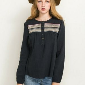 Boho embroidered Blouse